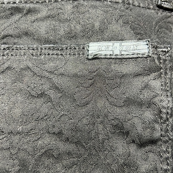 Hudson Nico Super Skinny Mid Rise Jeans in Textured Black - Picture 5 of 6